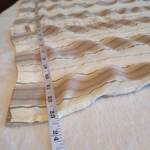 O'Neill Striped Collared Button Down Short Sleeve Shirt Men's Large - Picture 15 of 16